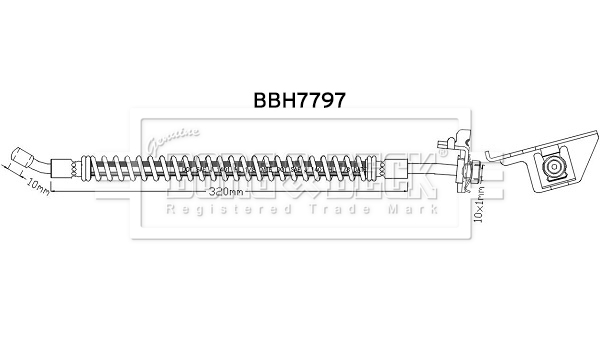 Borg & Beck BBH7797 Brake Hose