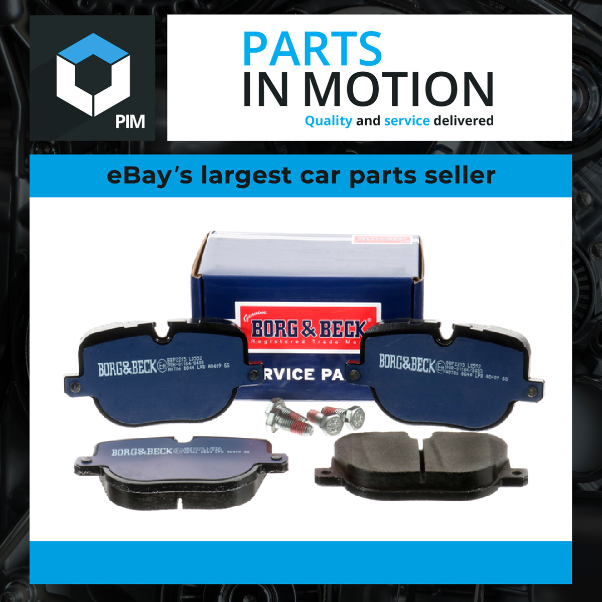 Borg & Beck Brake Pads Set Rear BBP2215 [PM674647]