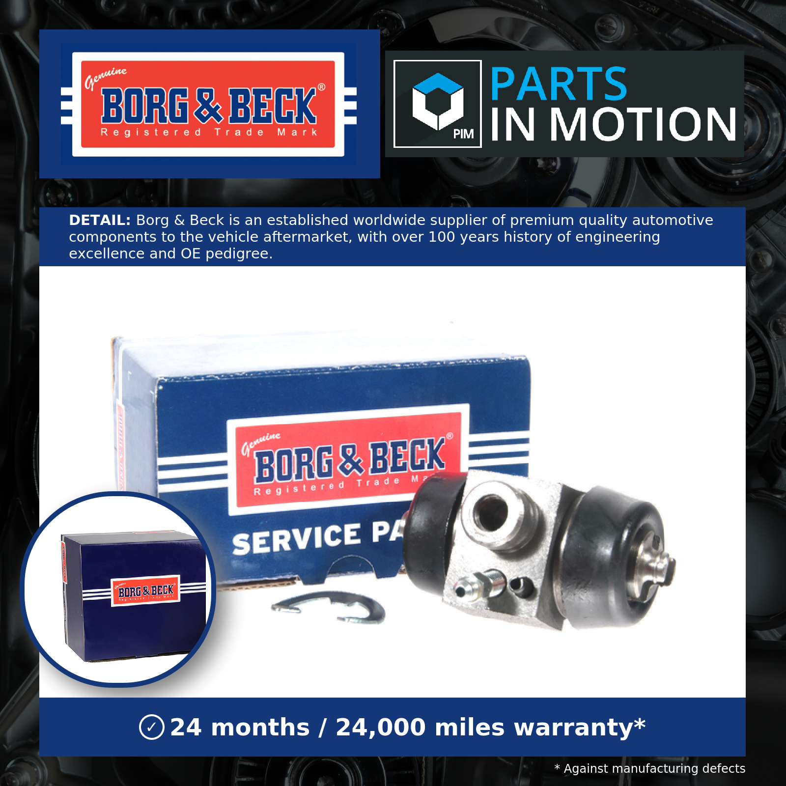 Borg & Beck Wheel Cylinder Rear BBW1069 [PM675418]
