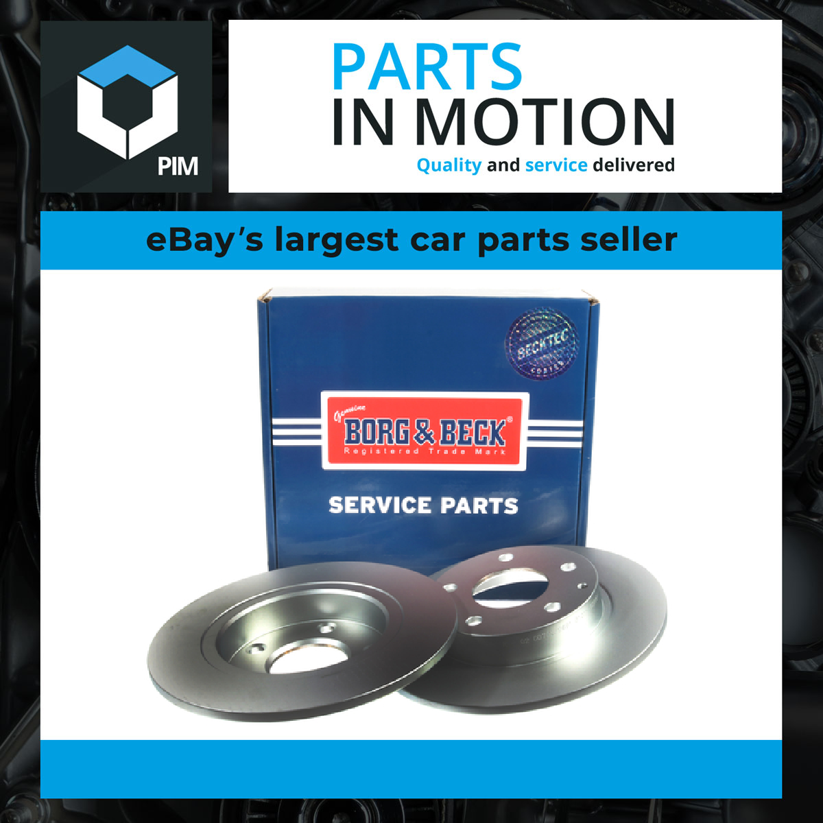 2x Brake Discs Pair Solid Rear 264mm BBD5382 Borg & Beck Set B45G26251A Quality