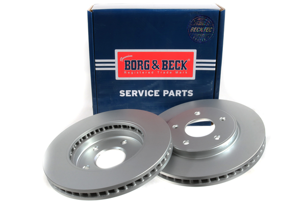 Borg & Beck BBD5384 2x Brake Discs Pair Vented