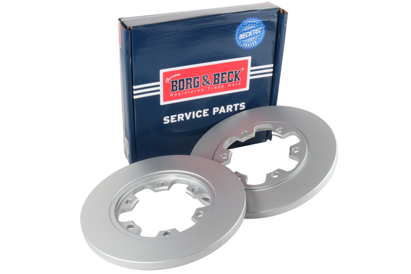 Borg & Beck BBD5386 2x Brake Discs Pair Solid