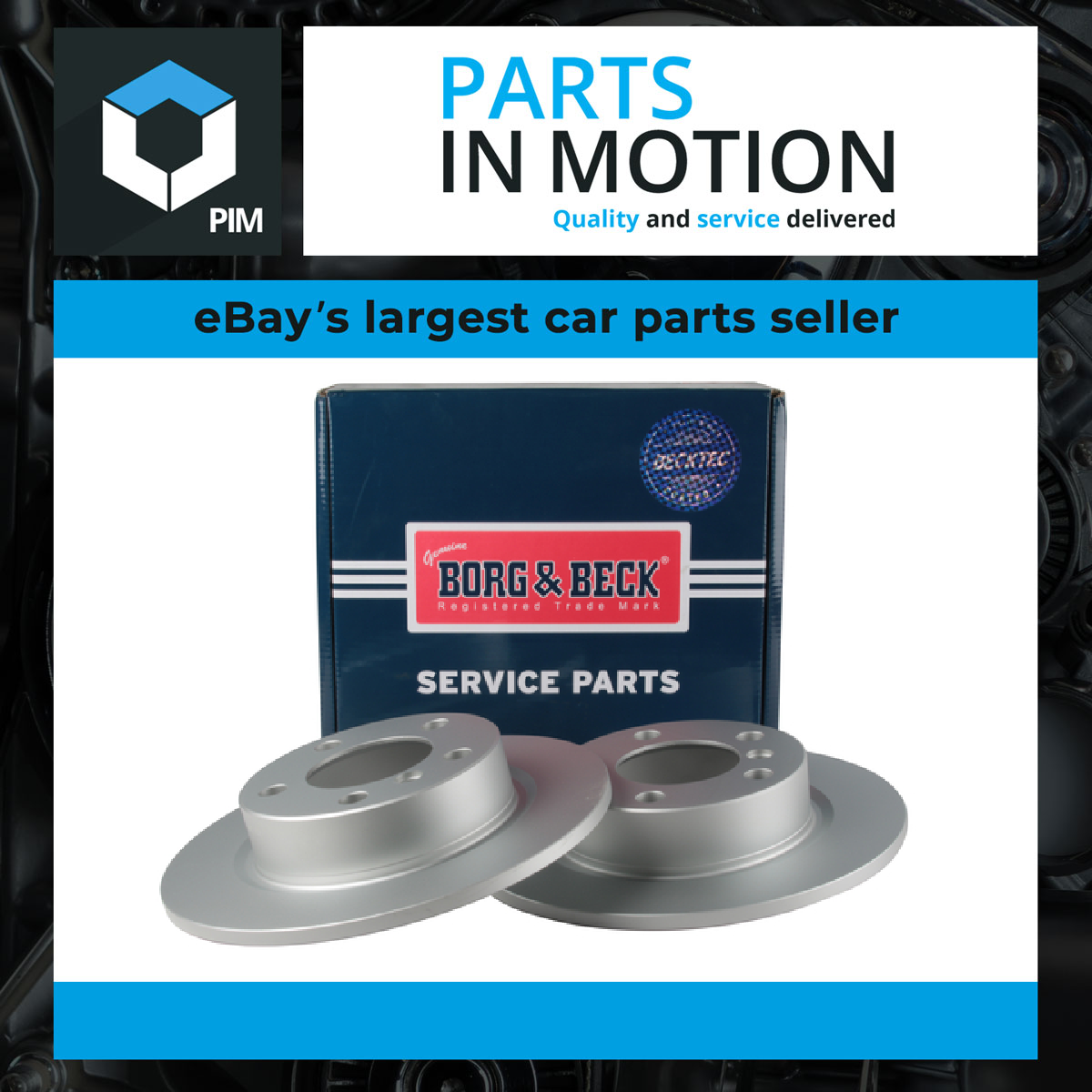 Borg & Beck 2x Brake Discs Pair Solid Rear BBD5408 [PM1005038]