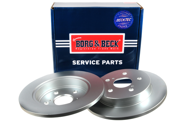 Borg & Beck BBD5433 2x Brake Discs Pair Solid