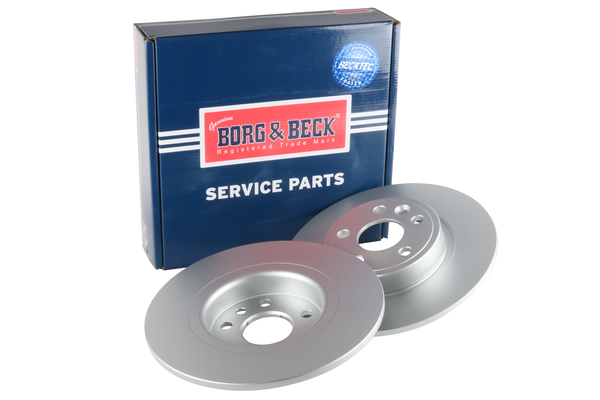 Borg & Beck BBD5442 2x Brake Discs Pair Solid