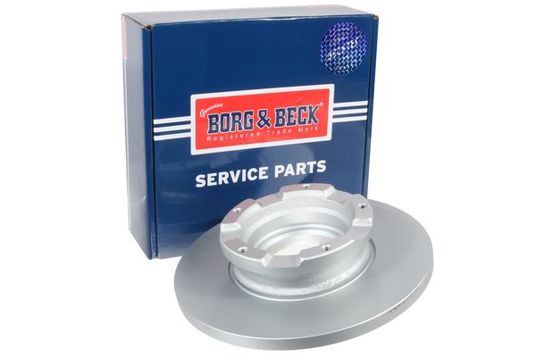 Borg & Beck BBD6073S 2x Brake Discs Pair Solid