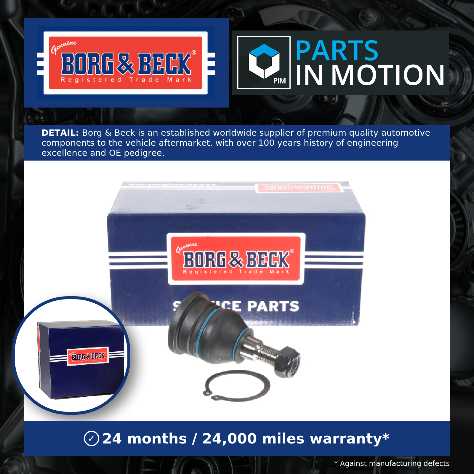 Borg & Beck Ball Joint BBJ5314 [PM1006046]