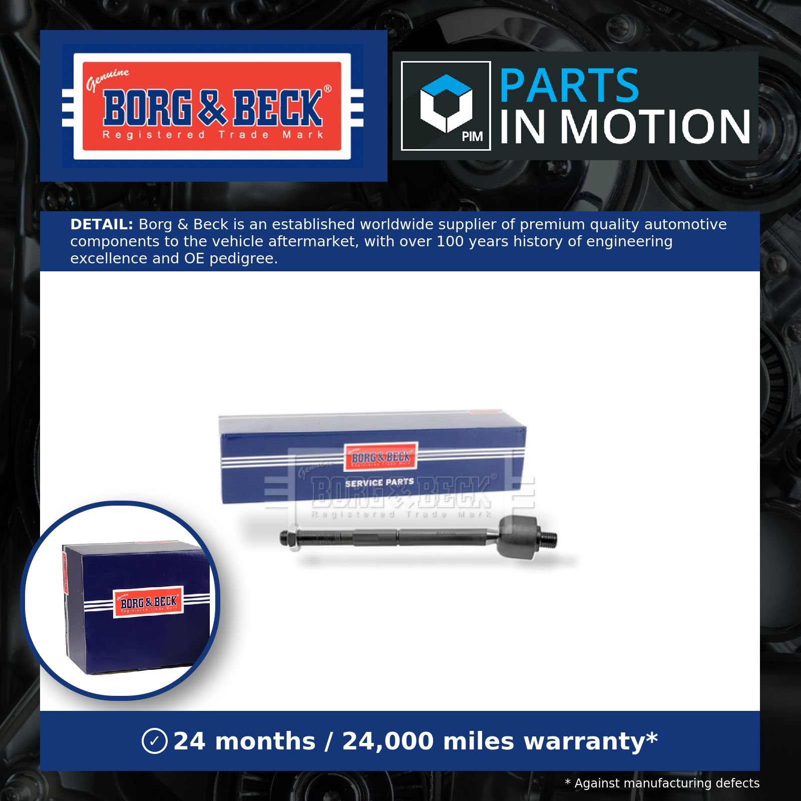 Borg & Beck Inner Rack End BTR5546 [PM1024586]