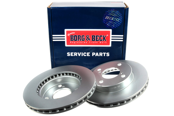 Borg & Beck BBD5542 2x Brake Discs Pair Vented