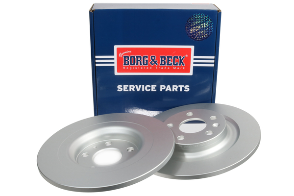 Borg & Beck BBD5555 2x Brake Discs Pair Solid