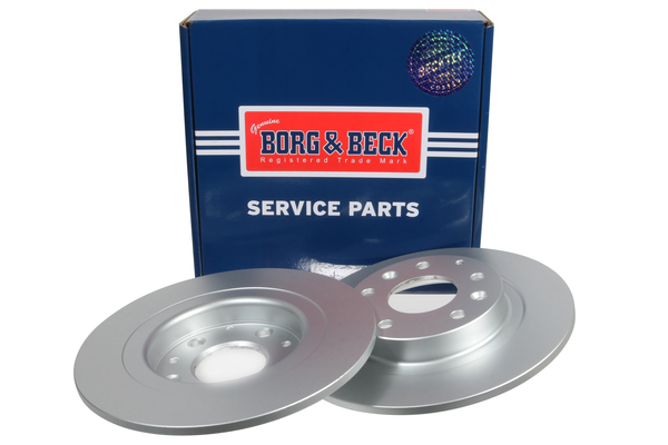 Borg & Beck BBD5567 2x Brake Discs Pair Solid