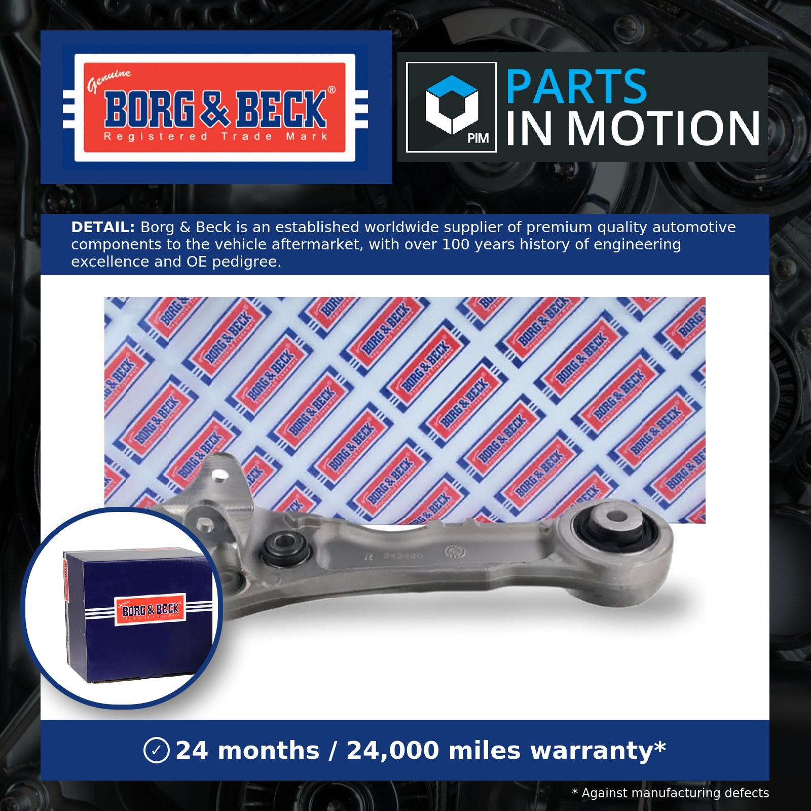 Borg & Beck Wishbone / Suspension Arm BCA7755 [PM1901610]