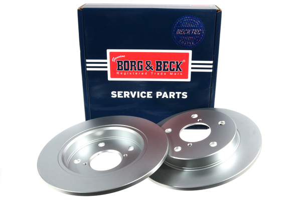Borg & Beck BBD5607 2x Brake Discs Pair Solid