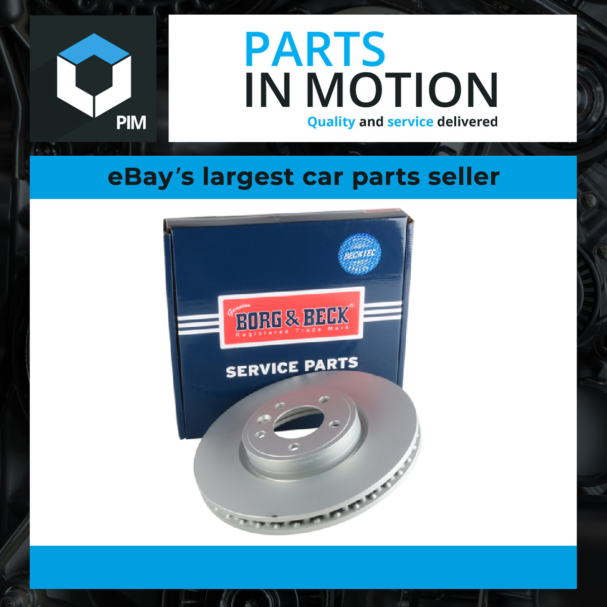 Borg & Beck Brake Disc Single Vented Front BBD6243S [PM1988189]