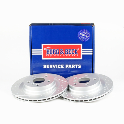 Borg & Beck BBD5653 2x Brake Discs Pair Vented