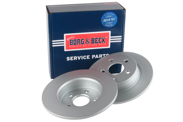 Borg & Beck BBD5634 2x Brake Discs Pair Solid