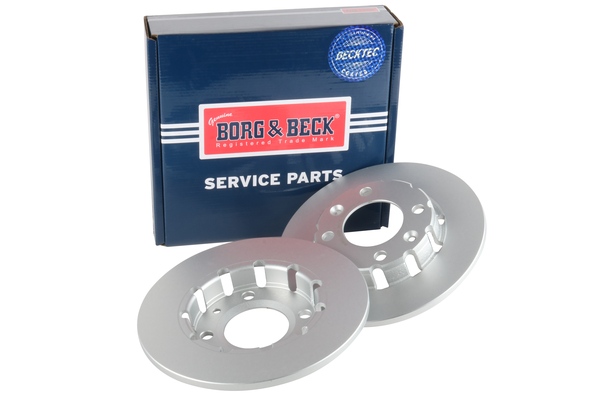 Borg & Beck BBD5637 2x Brake Discs Pair Solid