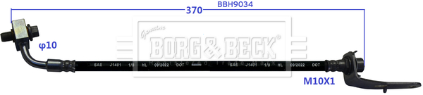 Borg & Beck BBH9034 Brake Hose