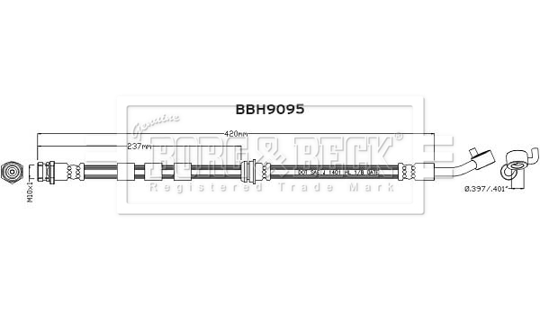 Borg & Beck BBH9095 Brake Hose