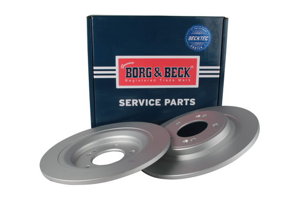 Borg & Beck BBD5661 2x Brake Discs Pair Solid