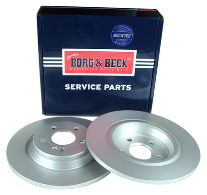 Borg & Beck BBD5662 2x Brake Discs Pair Solid
