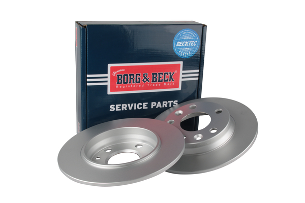 Borg & Beck BBD5666 2x Brake Discs Pair Solid
