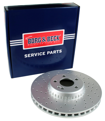 Borg & Beck BBD7035S 2x Brake Discs Pair Vented