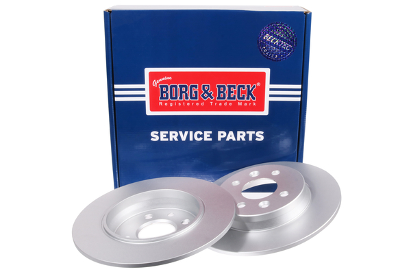 Borg & Beck BBD6300 2x Brake Discs Pair Solid
