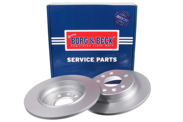 Borg & Beck BBD6308 2x Brake Discs Pair Solid