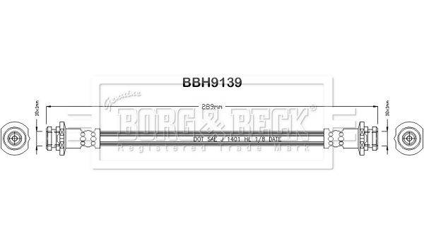 Borg & Beck BBH9139 Brake Hose
