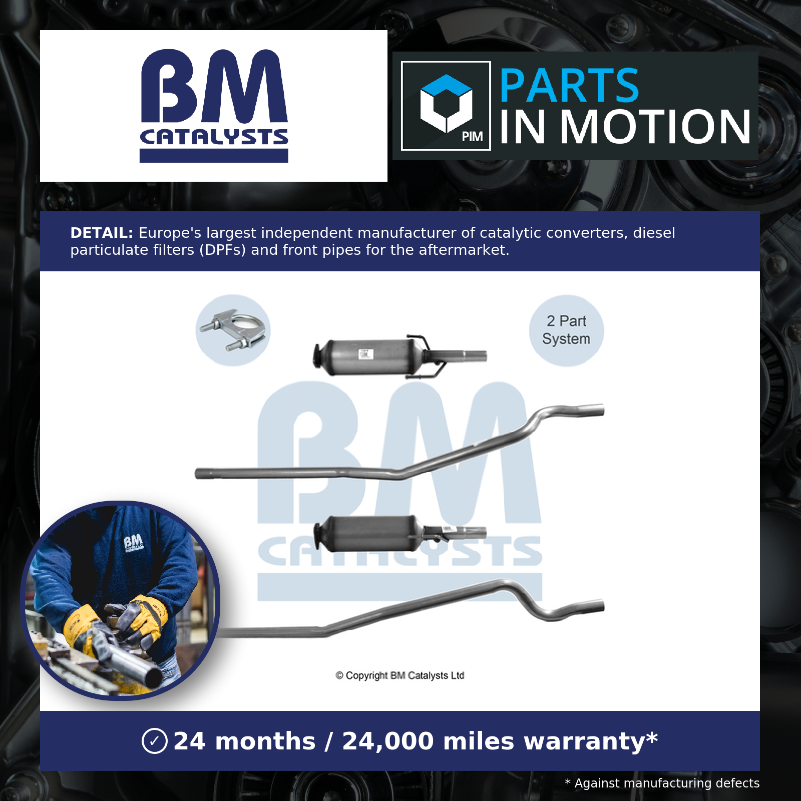 Diesel Particulate Filter DPF fits OPEL COMBO 1.3D 04 to 11 Z13DT Soot BM New - Image 2