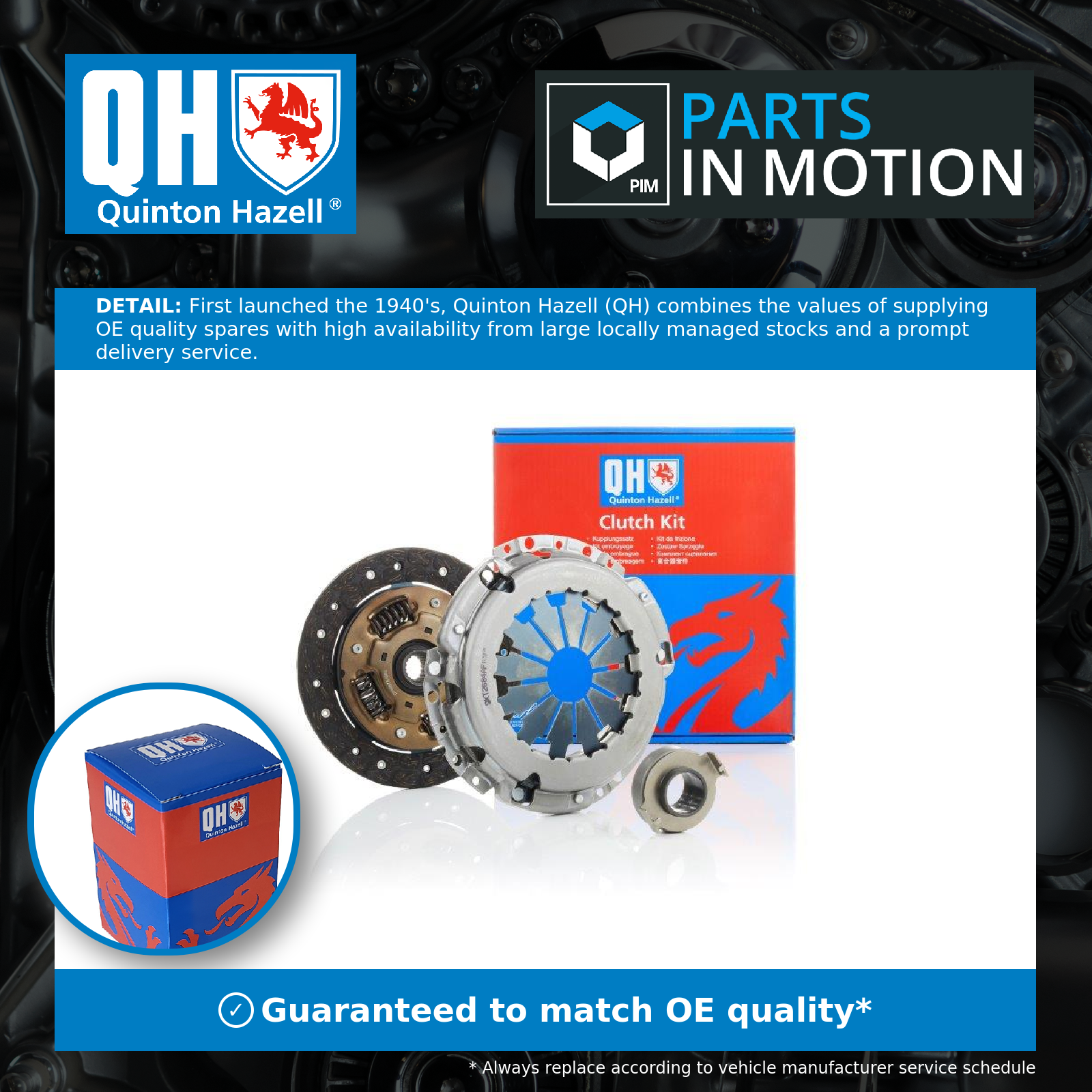 Quinton Hazell Clutch Kit 3pc (Cover+Plate+Releaser) QKT2684AF [PM690333]