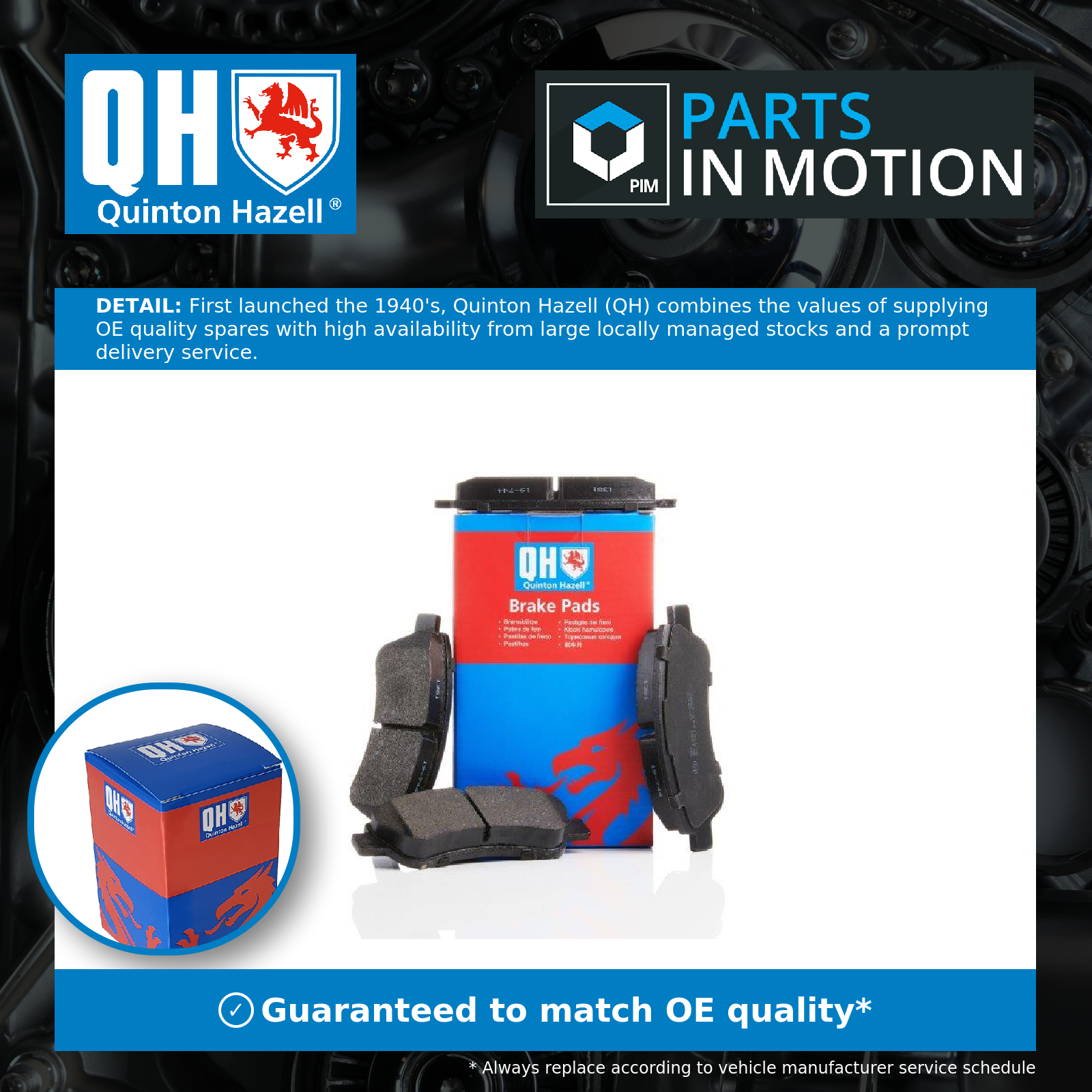 Quinton Hazell Brake Pads Set Front BP1381 [PM861951]