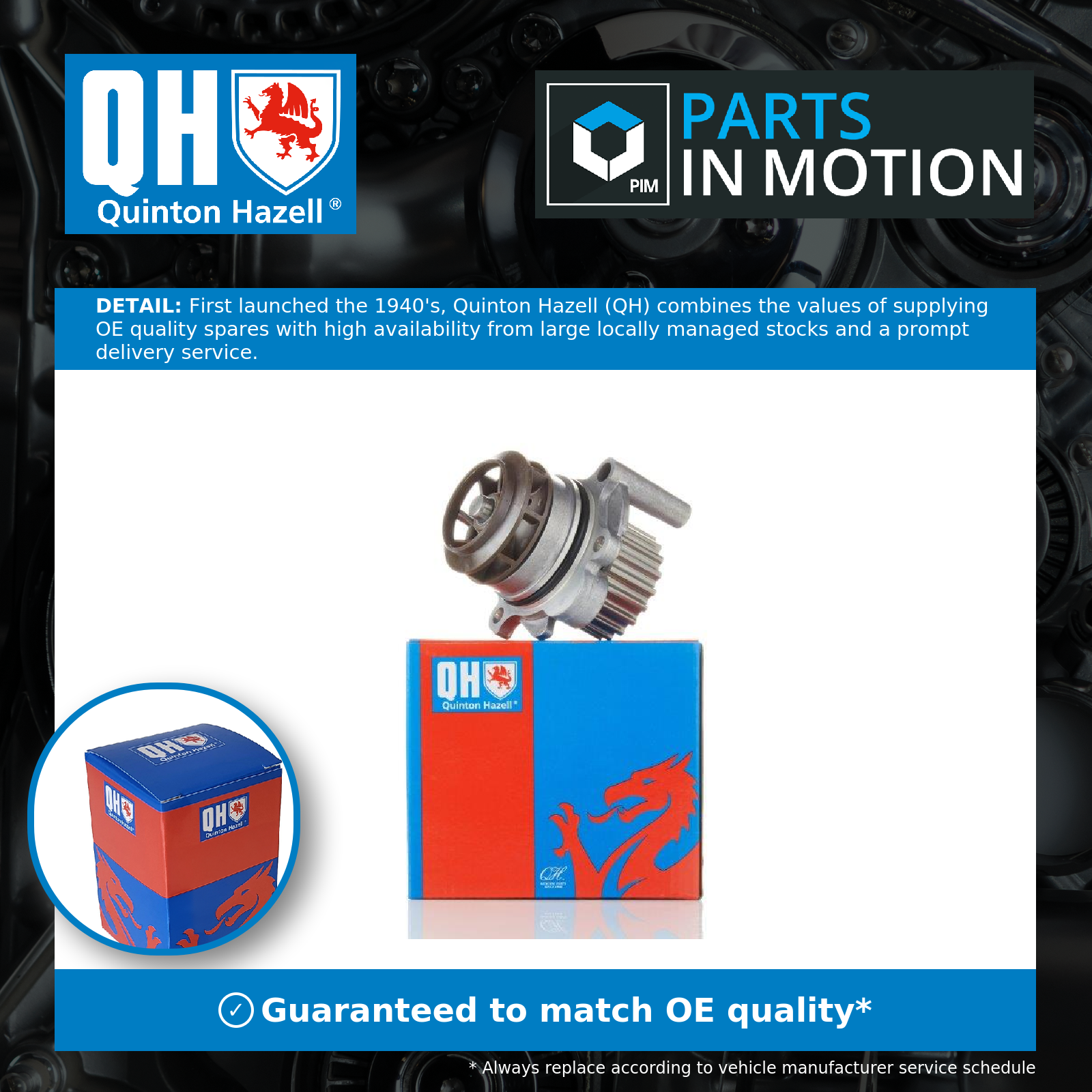 Quinton Hazell Water Pump QCP3741 [PM867060]