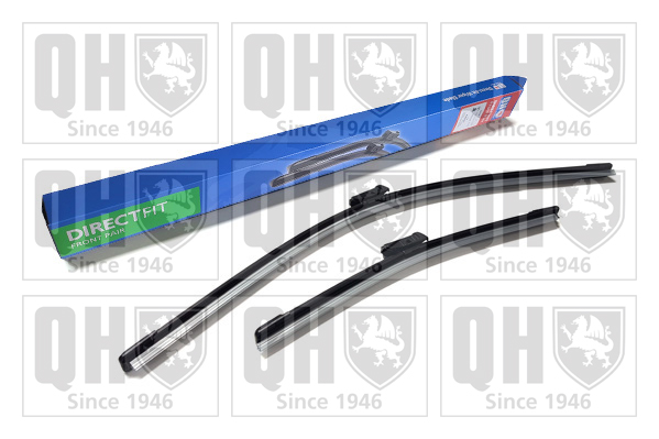 Quinton Hazell QDW101 2x Wiper Blades (Pair) Flat / Aero type