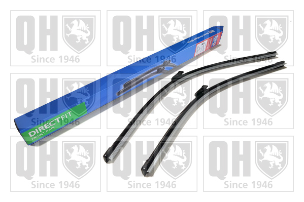 Quinton Hazell QDW108 2x Wiper Blades (Pair) Flat / Aero type