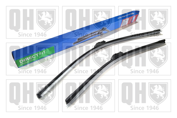 Quinton Hazell QDW122 2x Wiper Blades (Pair) Flat / Aero type