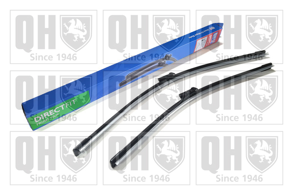 Quinton Hazell QDW128 2x Wiper Blades (Pair) Flat / Aero type