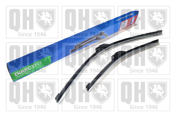 Quinton Hazell QDW129 2x Wiper Blades (Pair) Flat / Aero type