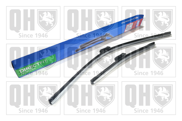 Quinton Hazell QDW131 2x Wiper Blades (Pair) Flat / Aero type