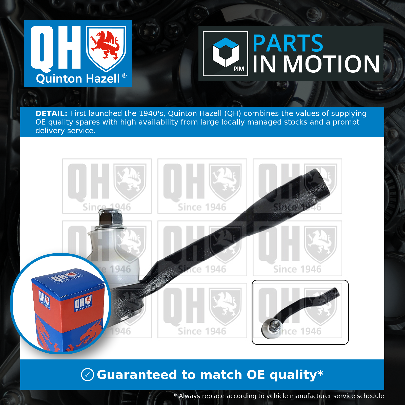 Quinton Hazell Tie / Track Rod End Right QR4241S [PM2043322]
