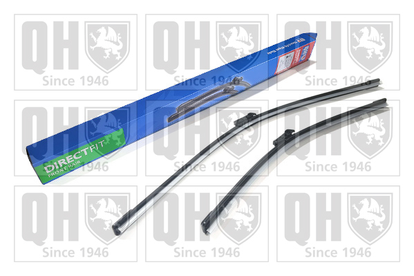 Quinton Hazell QDW151 2x Wiper Blades (Pair) Flat / Aero type
