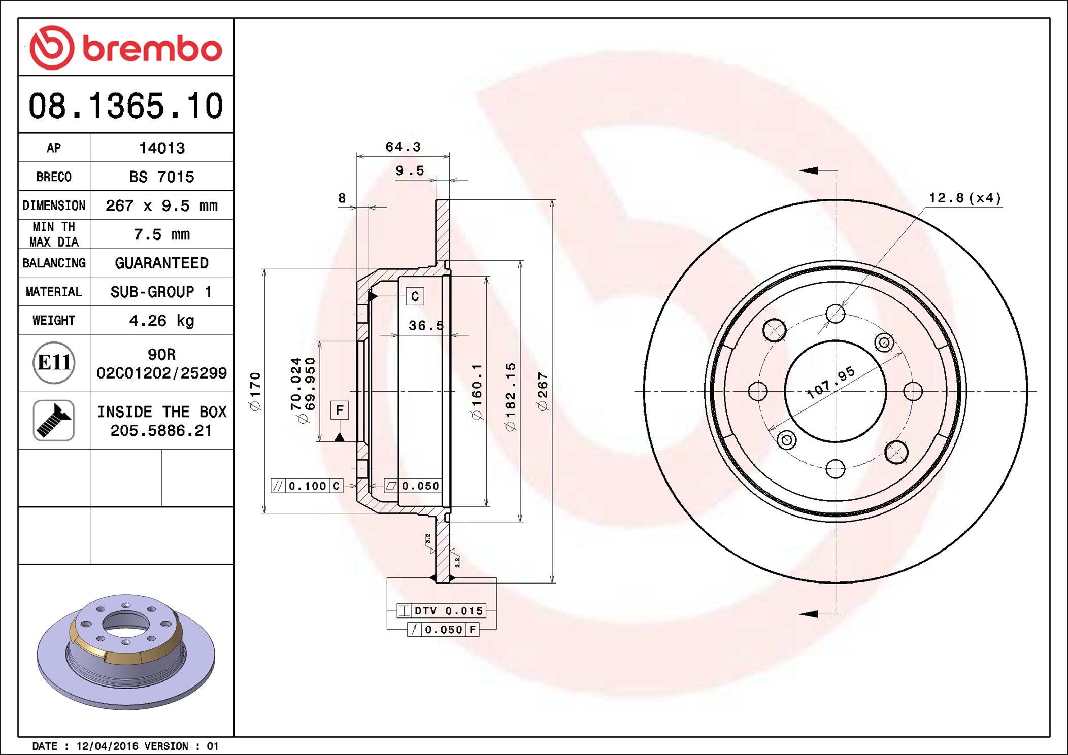 Brembo 08.1365.10