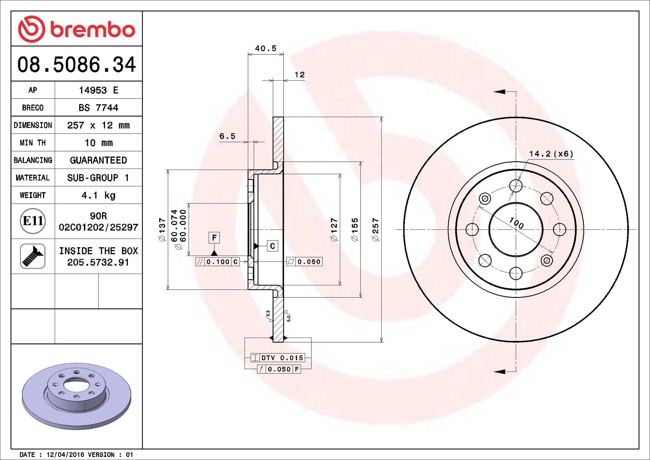 Brembo 08.5086.34