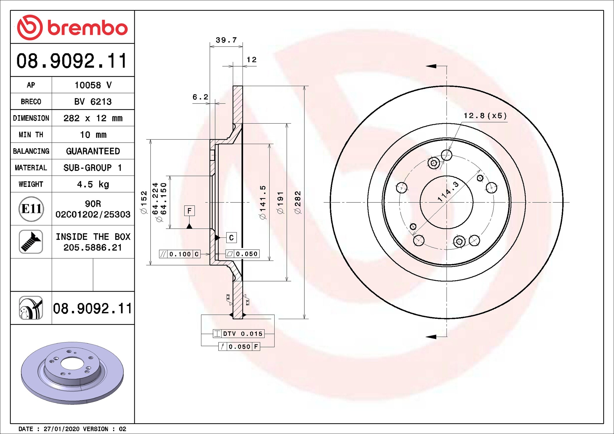Brembo 08.9092.11