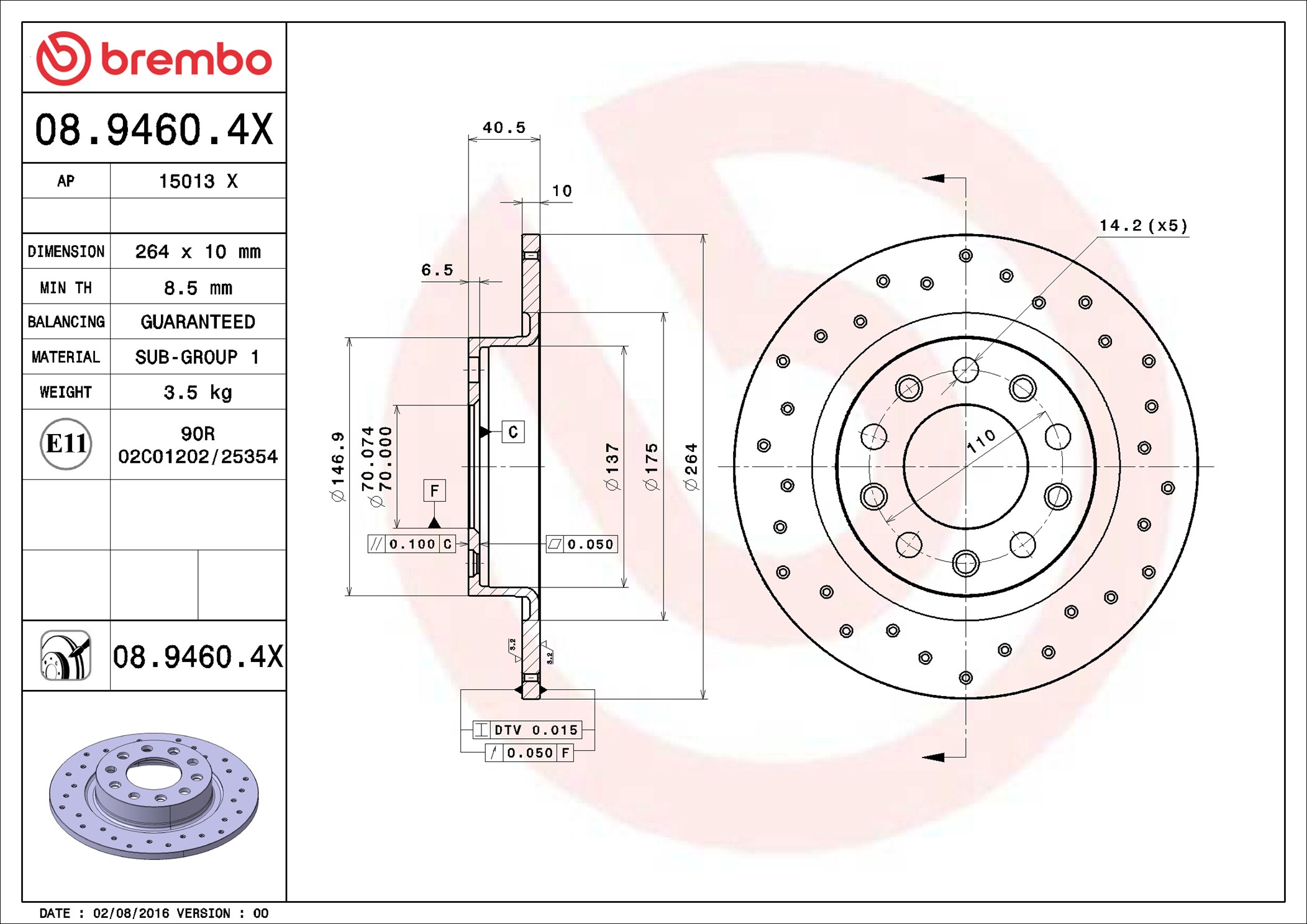 Brembo 08.9460.4X