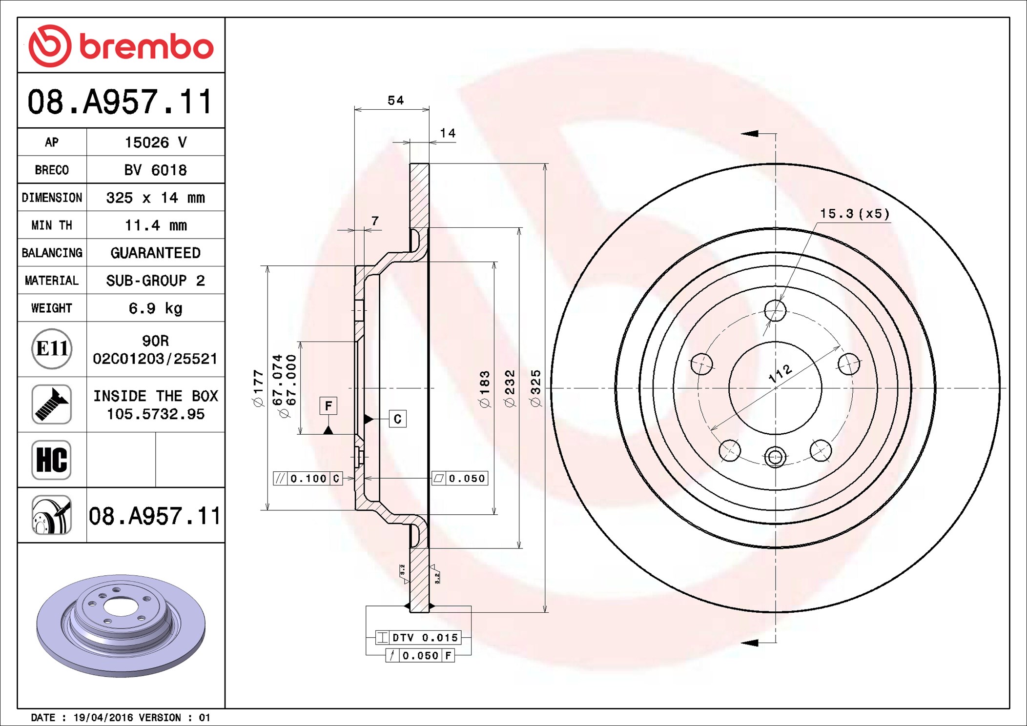 Brembo 08.A957.11