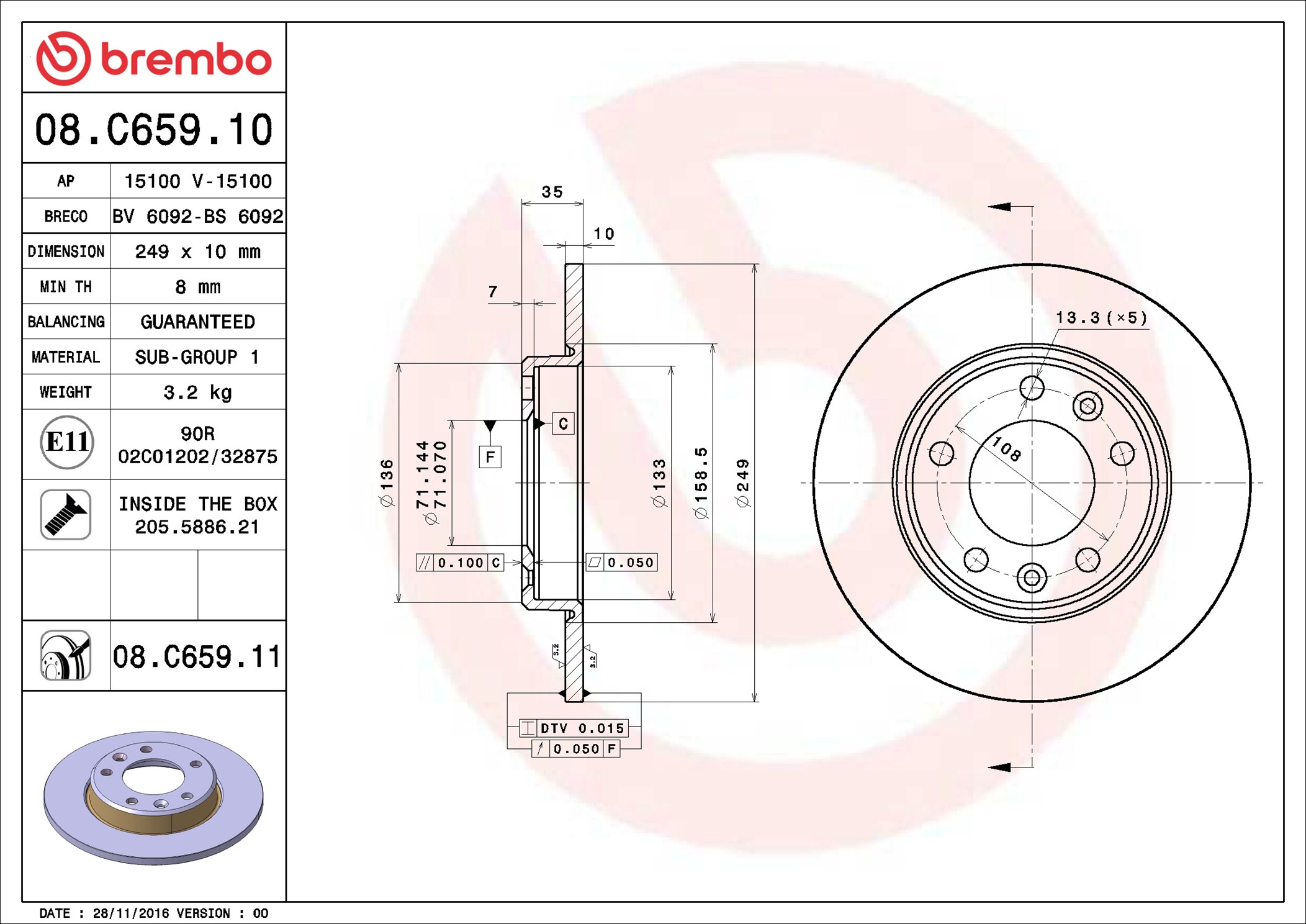 Brembo 08.C659.11