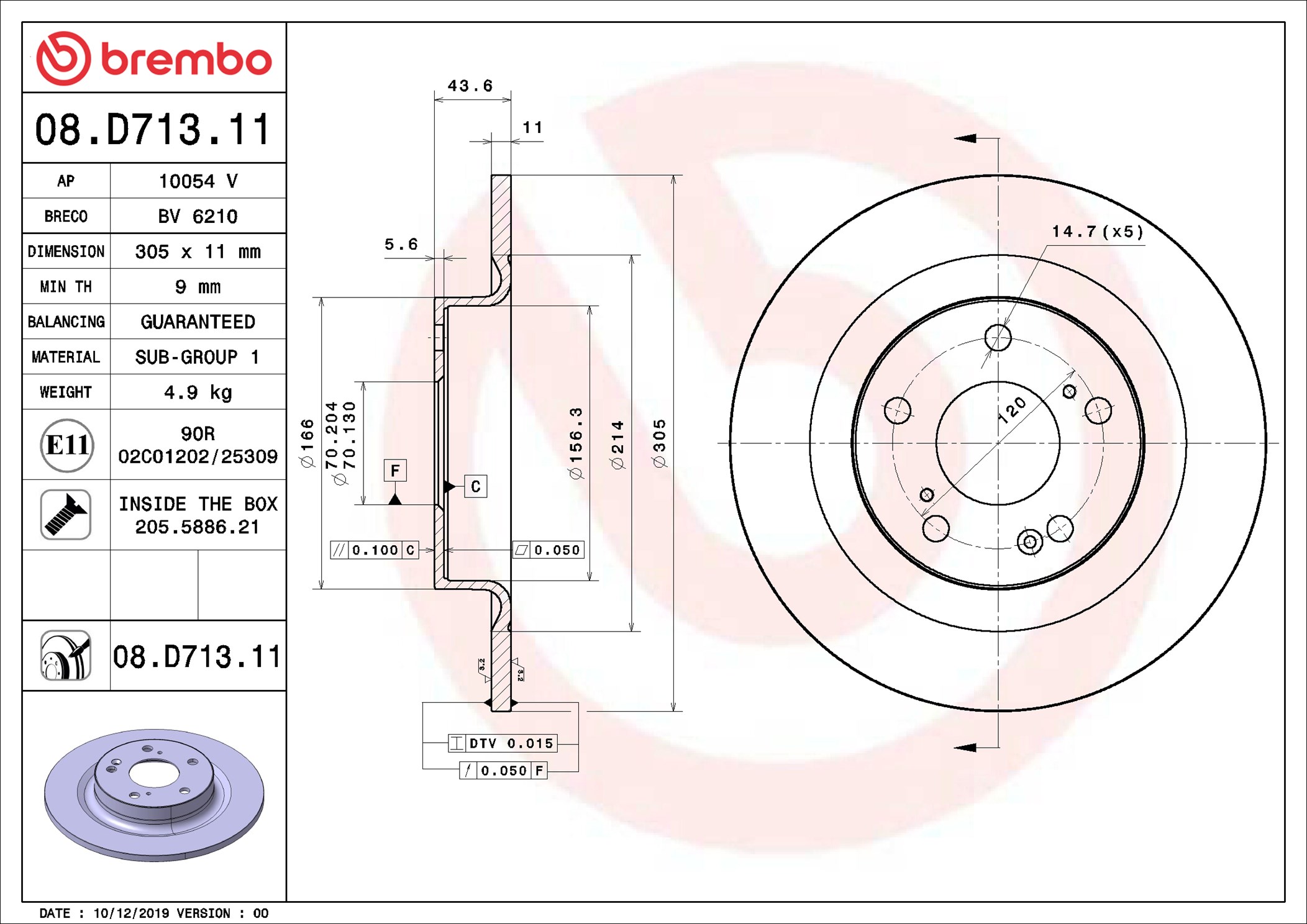 Brembo 08.D713.11