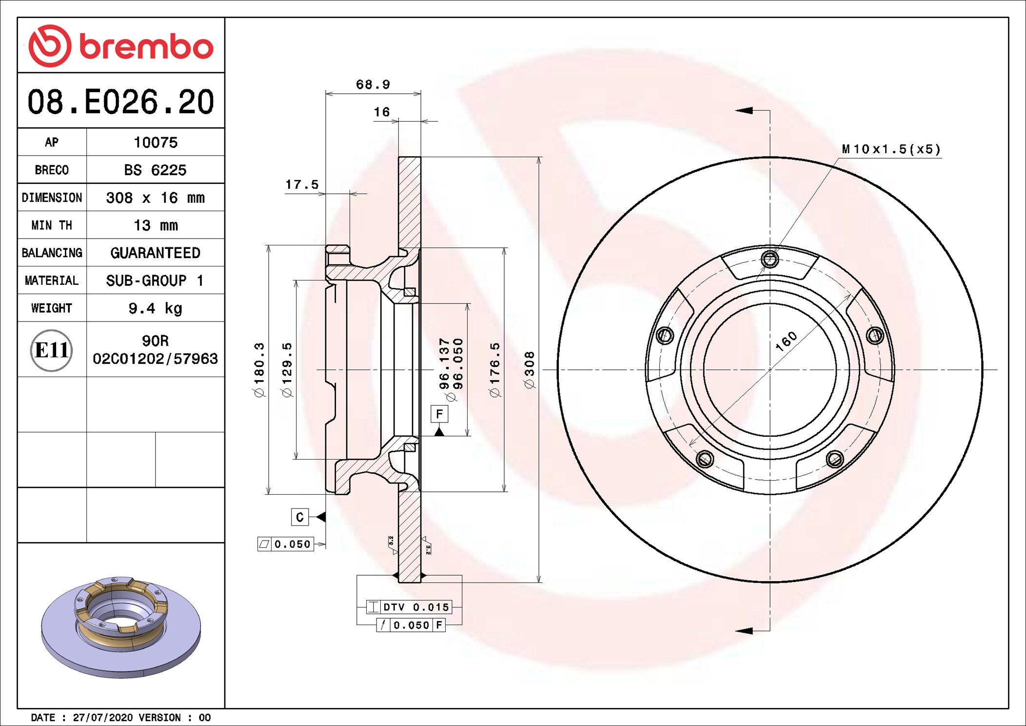 Brembo 08.E026.20
